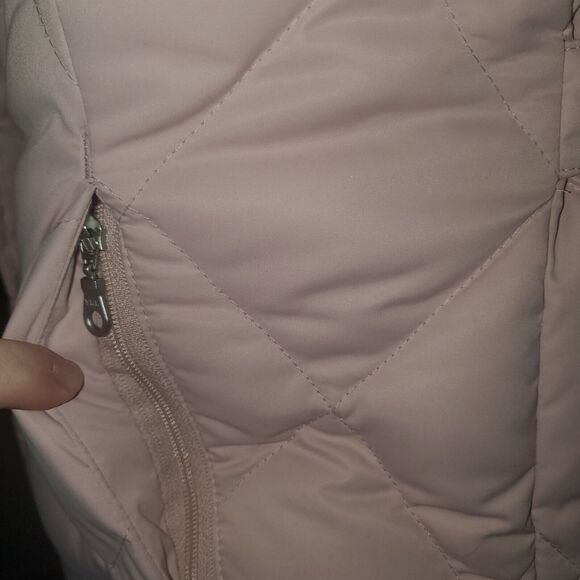 Eddie Bauer Size S Down 650 Fill Women's Pink Full Zip Quilted Insulated VEST - Picture 5 of 12
